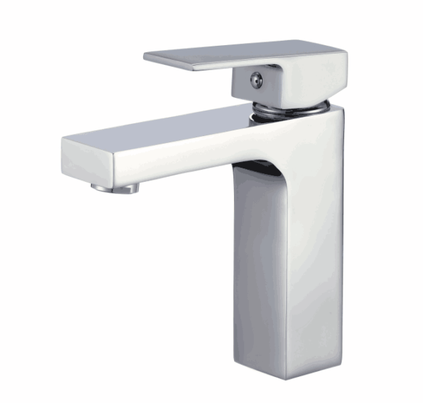 Single Handle Bathroom faucet 5 4/5" x 6 4/5" Brushed Nickel - Image 1